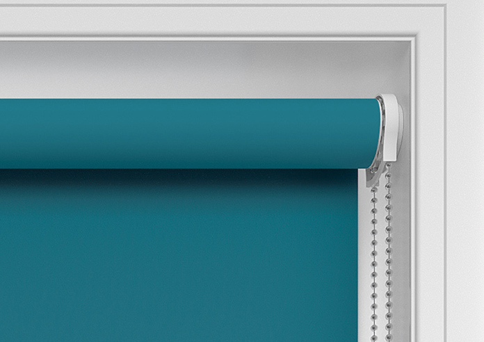 Palermo (Blackout), Teal Blue - Twist&Fit Roller Blind - Image 11